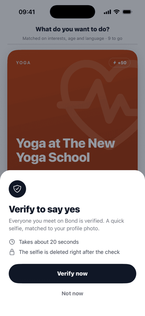 The selfie check that verifies a member